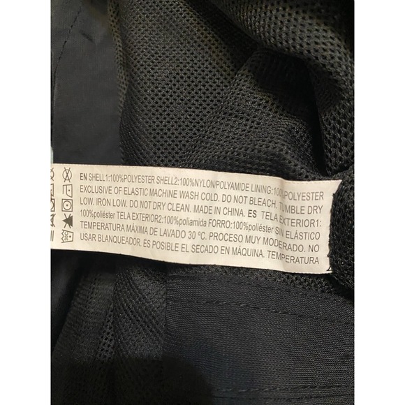 Windbreaker Black Jacket Coat Women Small - Picture 5 of 6